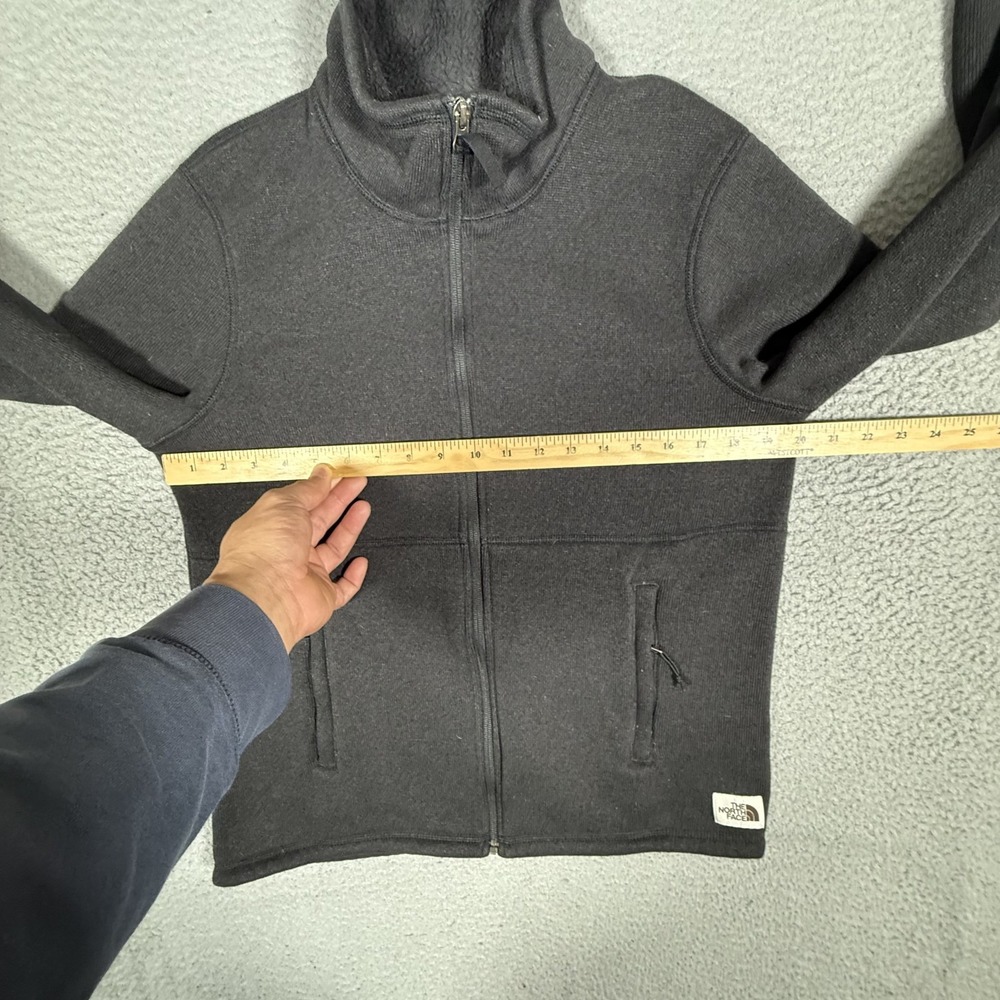 The North Face Jacket Womens Large Black Full Zip Sherpa Fleece Lined Outdoor - Picture 8 of 11